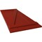 Ekena Millwork True Fit PVC Four Board Joined Board-n-Batten Shutters w/Z-Bar, Fire Red , 21 1/2W x 62H, PR TFP102BBF21X062BR - alternate 2